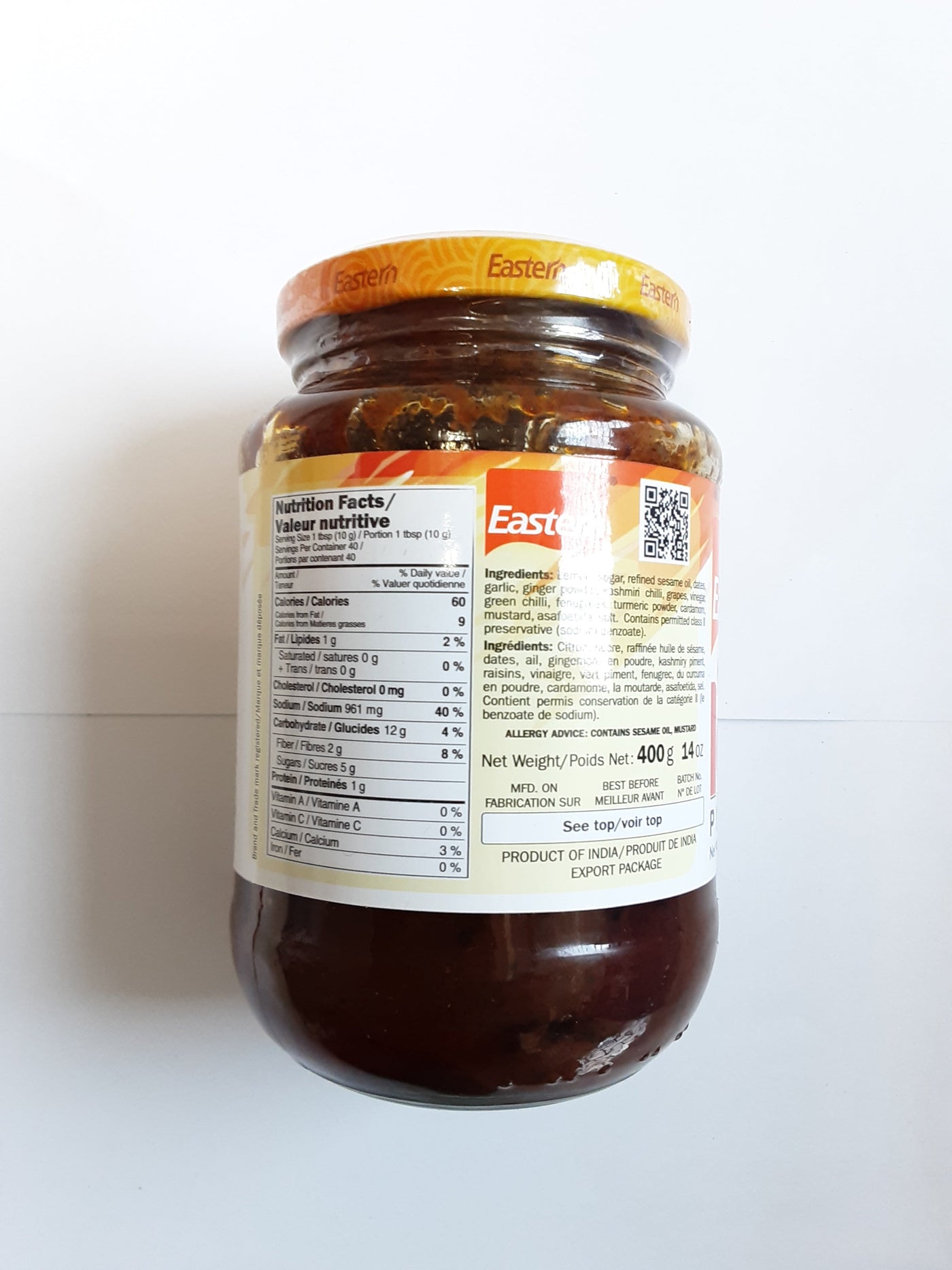 Eastern Hot & Sweet Lemon Pickle 400g - Image 2