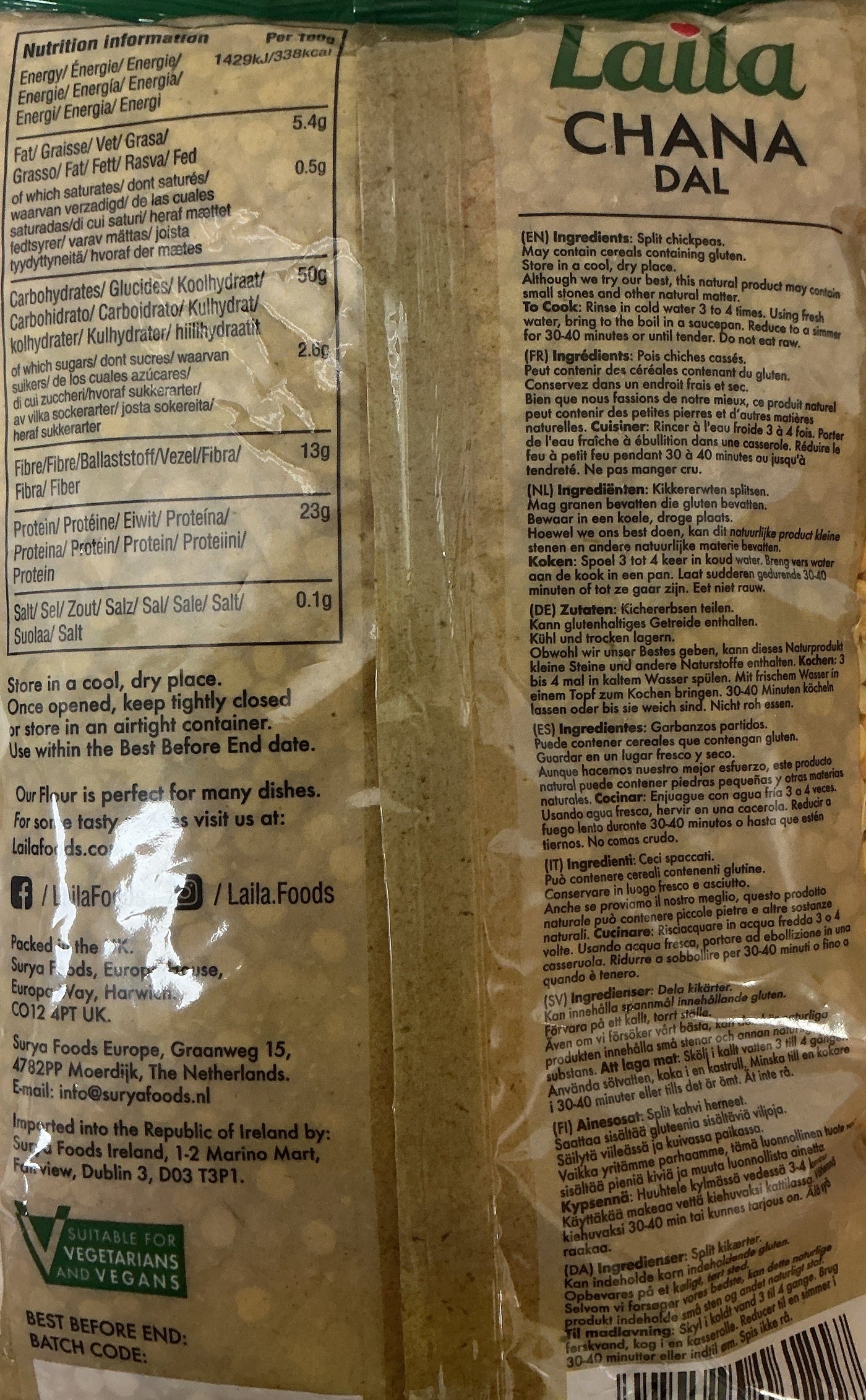 Laila Lentils Chana Dal 2kg - Image 2