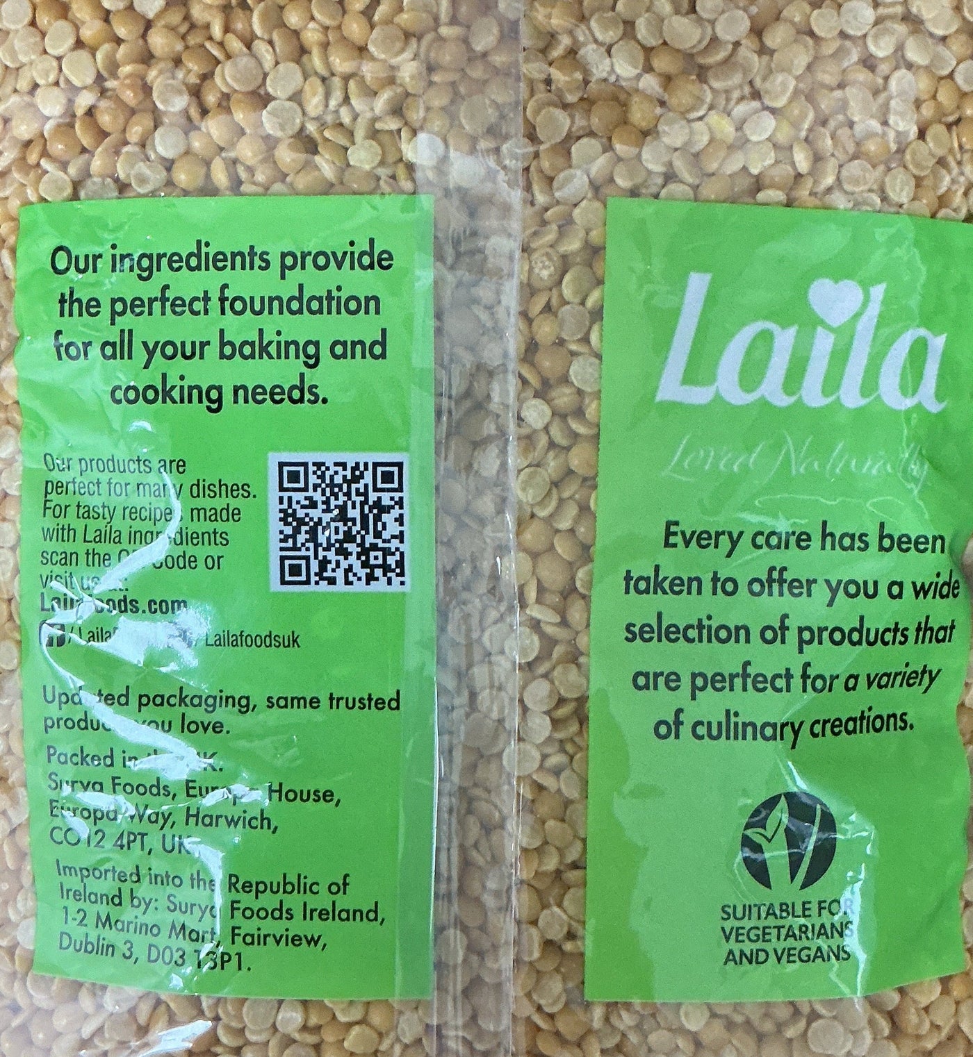 Laila Lentils Toor Dall Plain 2kg - Image 2