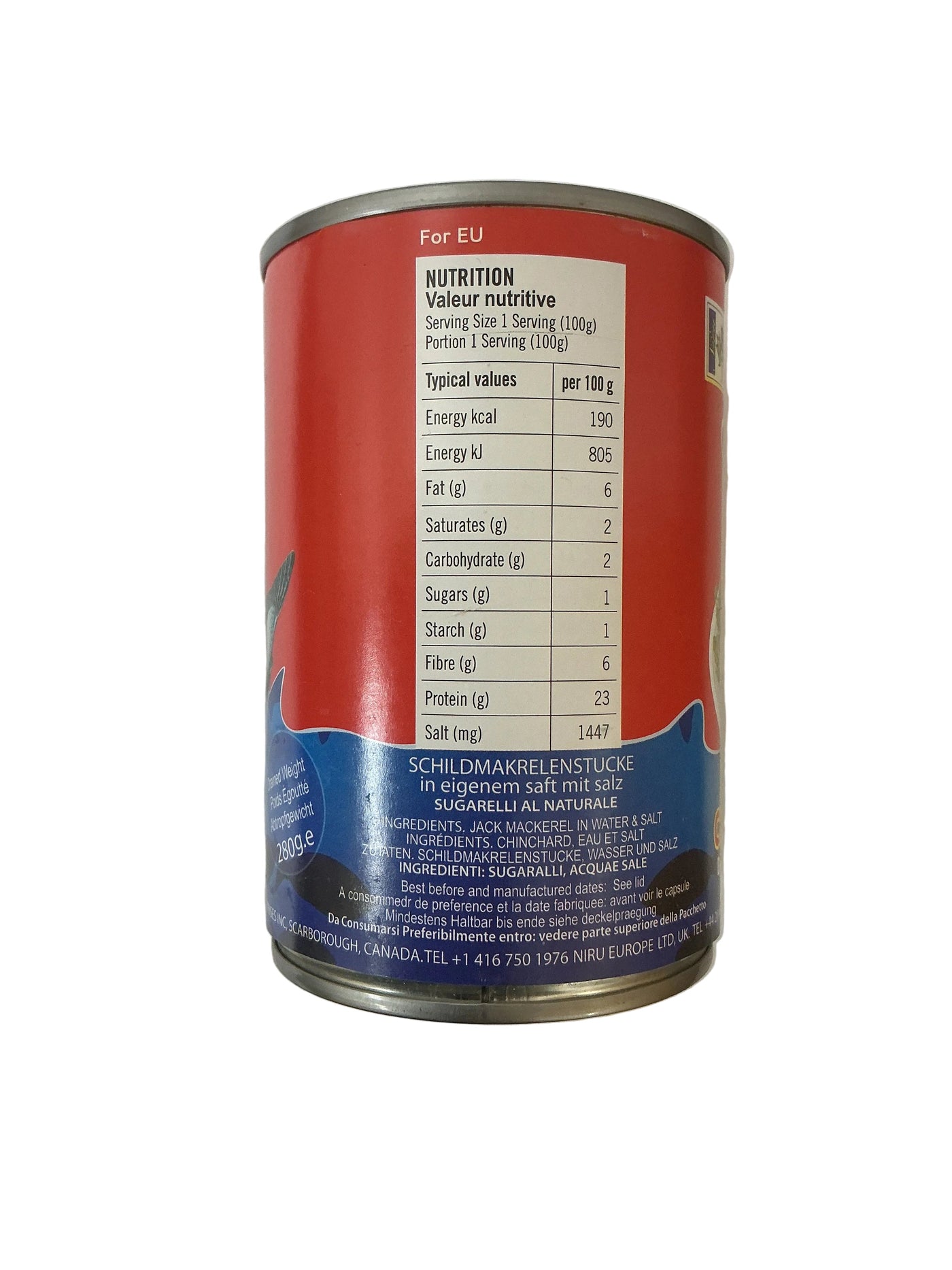 Niru Jack Mackerel in Brine 425g - Image 2