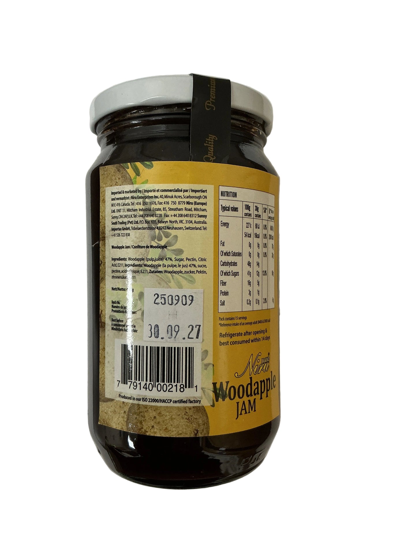 Niru Jam Wood Apple 450g - Image 2