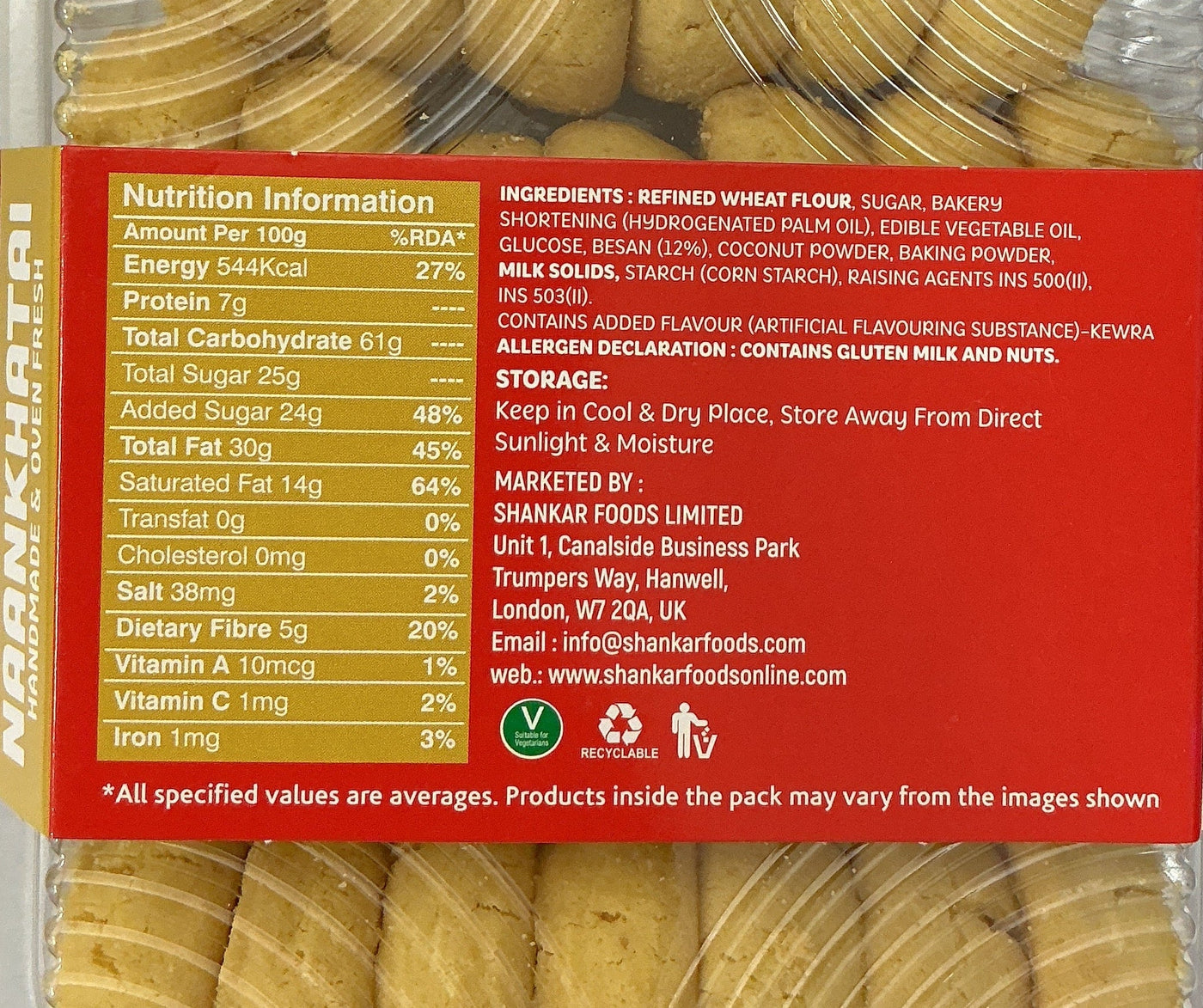 Shankar Biscuits Naankhatai 400g - Image 2