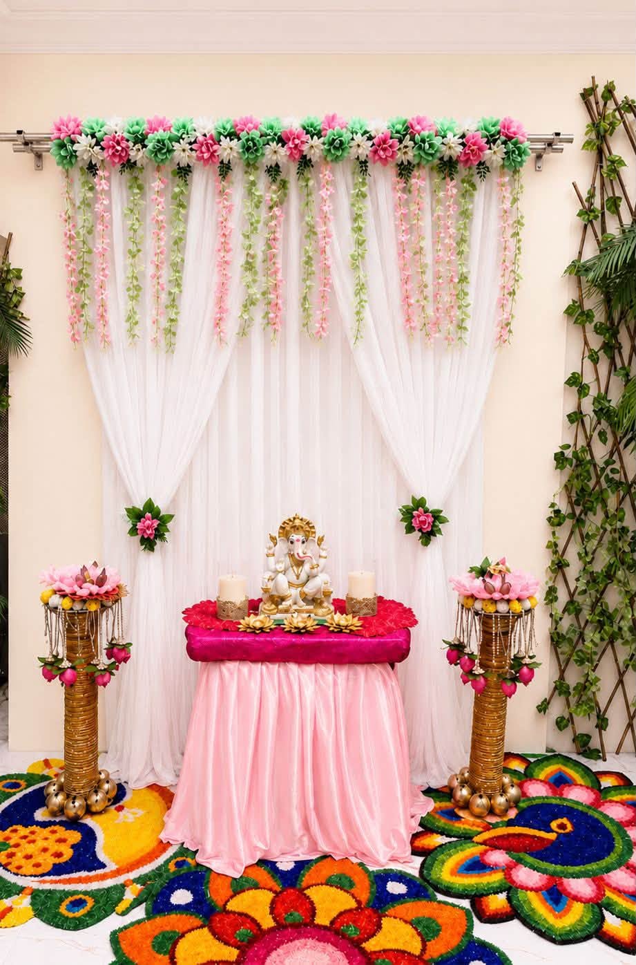 Rajsi Ganpati Backdrop