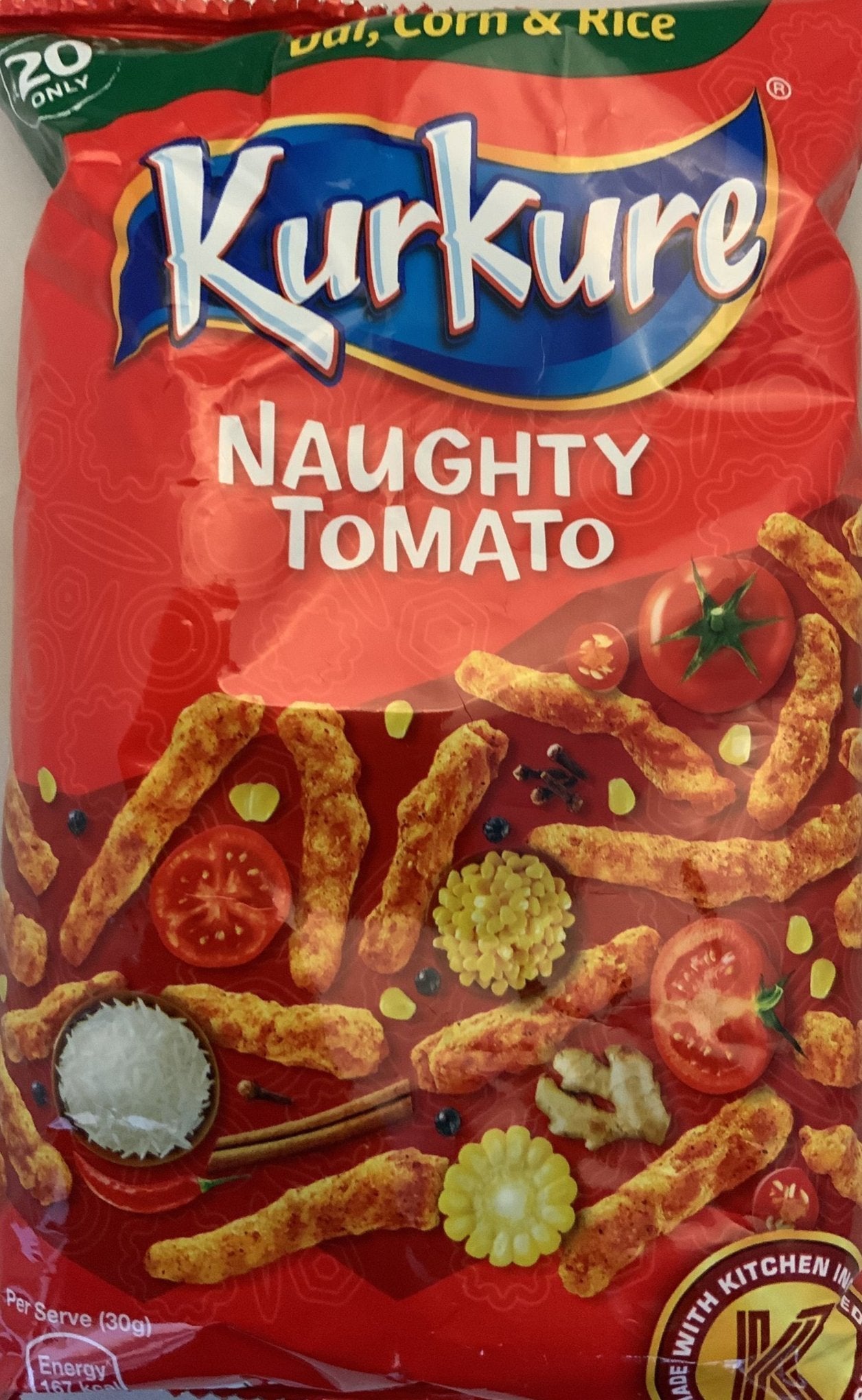 Kurkure Naughty Tomato 68g 2 For £1