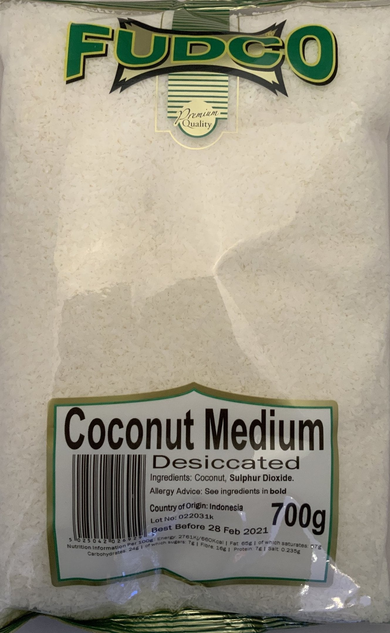 Fudco Desiccated Coconut  Medium 700g