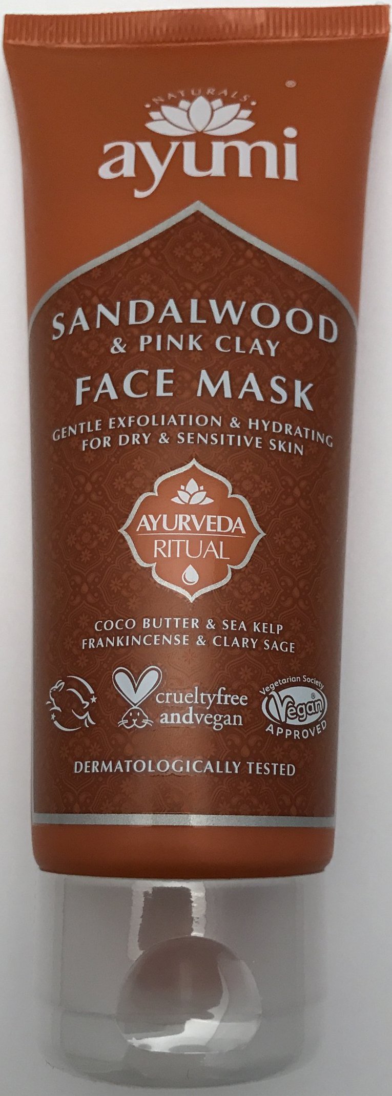 Ayumi Sandalwood and Pink Clay Face Mask 125ml