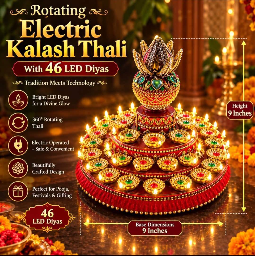 Rotating Kalash Thali