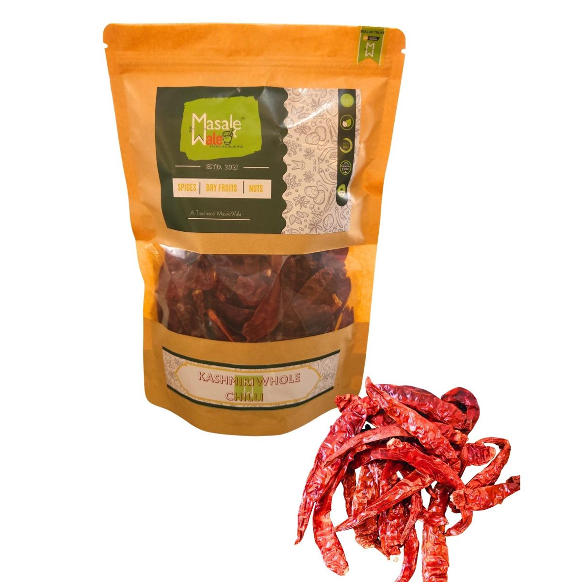 Natco Kashmiri Chilli Whole 200g