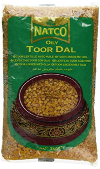 Natco Lentils Toor Dall Oily 2kg