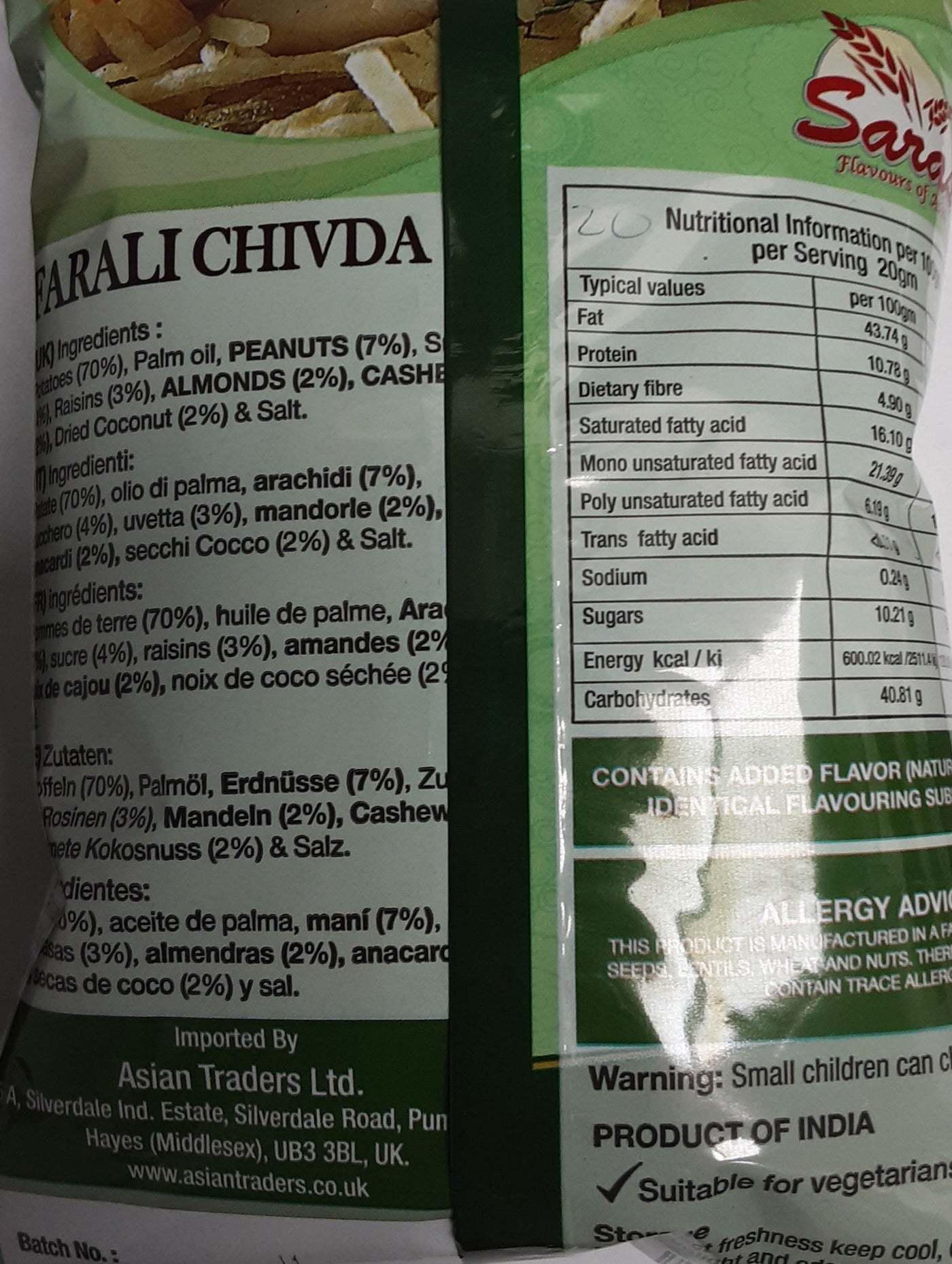 Saras Farali Chivda 200g - Image 2