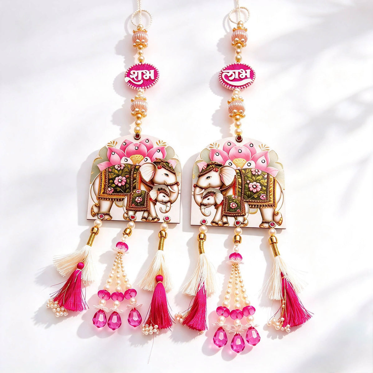 Shubh Labh Elephant Hanging Set
